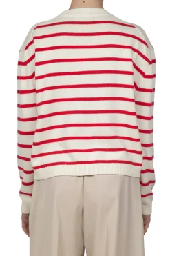 - Maglia - 450811 - Panna/Rosso^Semi Couture New