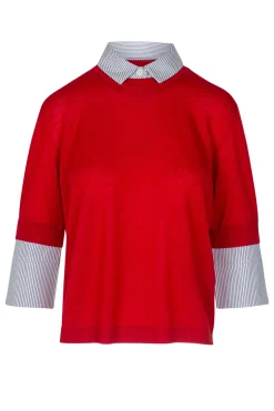 - Maglia - 450809 - Rosso^Semi Couture Fashion