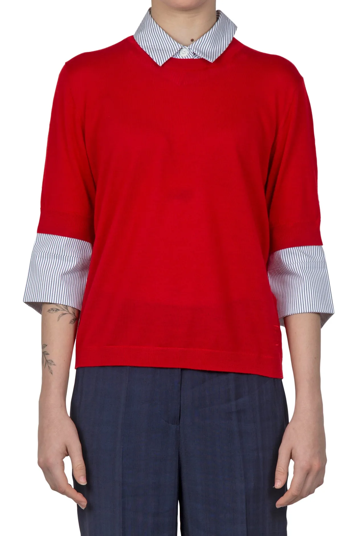 - Maglia - 450809 - Rosso^Semi Couture Fashion