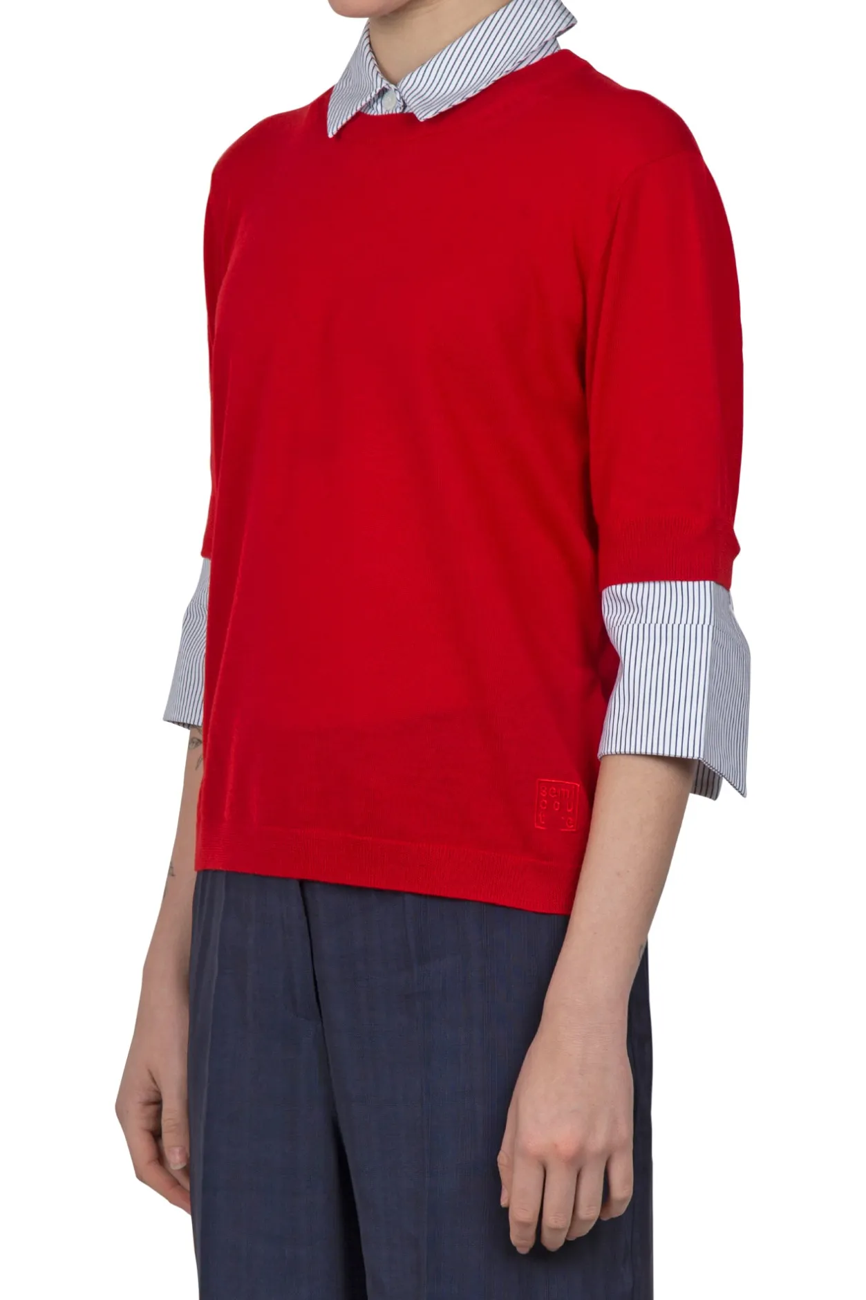 - Maglia - 450809 - Rosso^Semi Couture Fashion