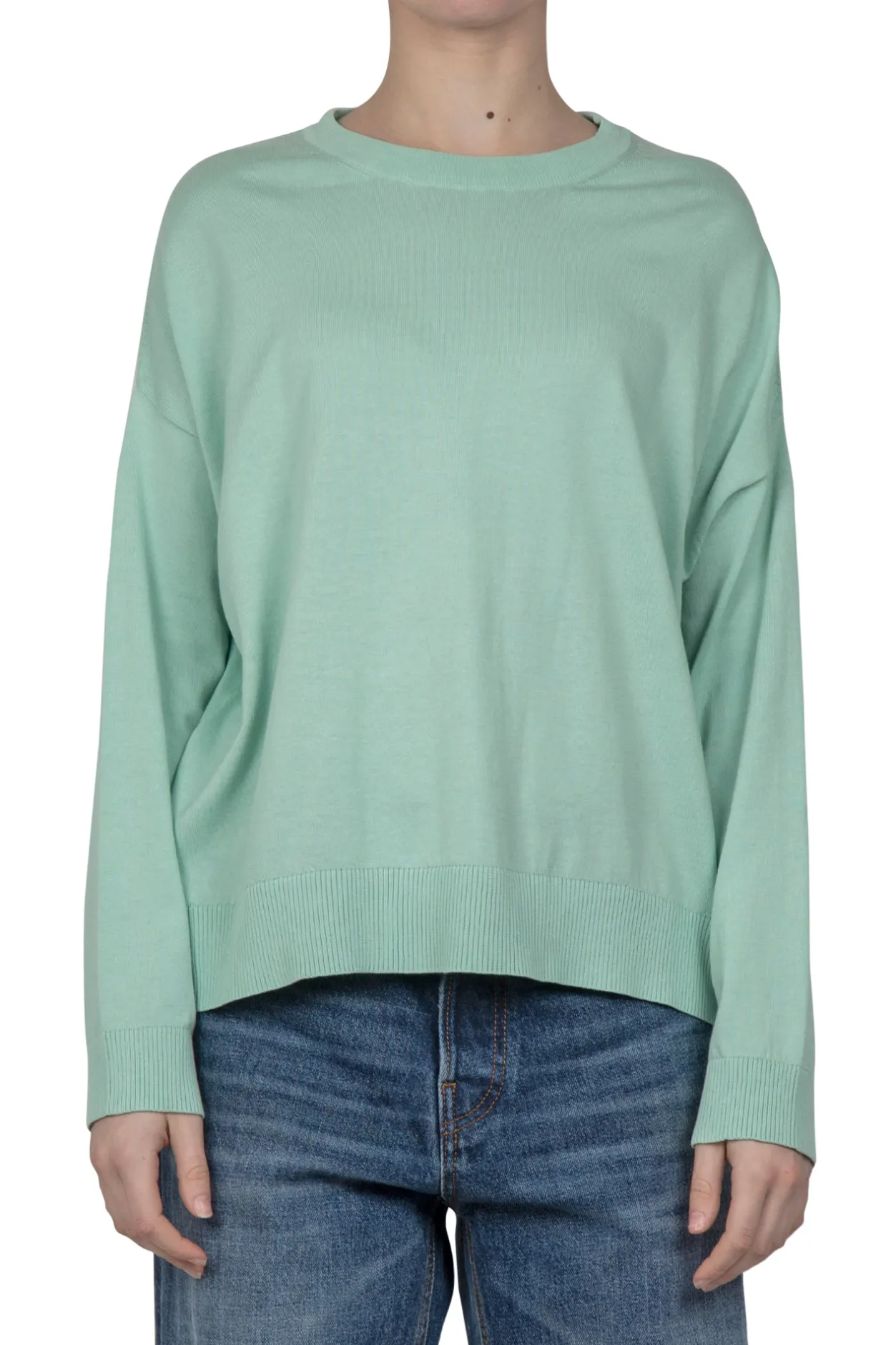 - Maglia - 450805 - Verde acqua^Semi Couture Fashion