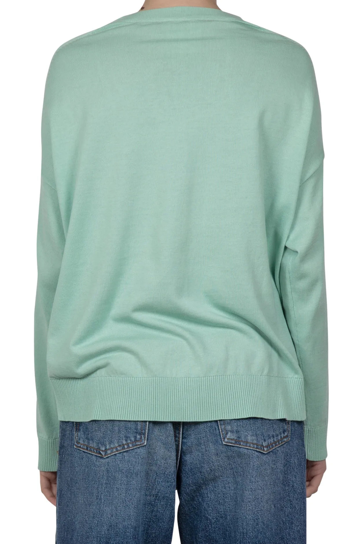 - Maglia - 450805 - Verde acqua^Semi Couture Fashion