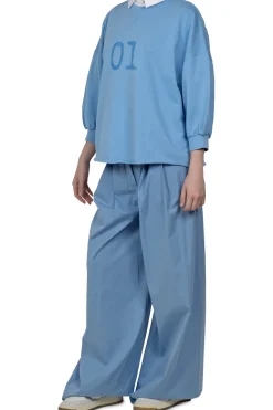 - Pantalone - 450820 - Azzurro^Semi Couture Outlet