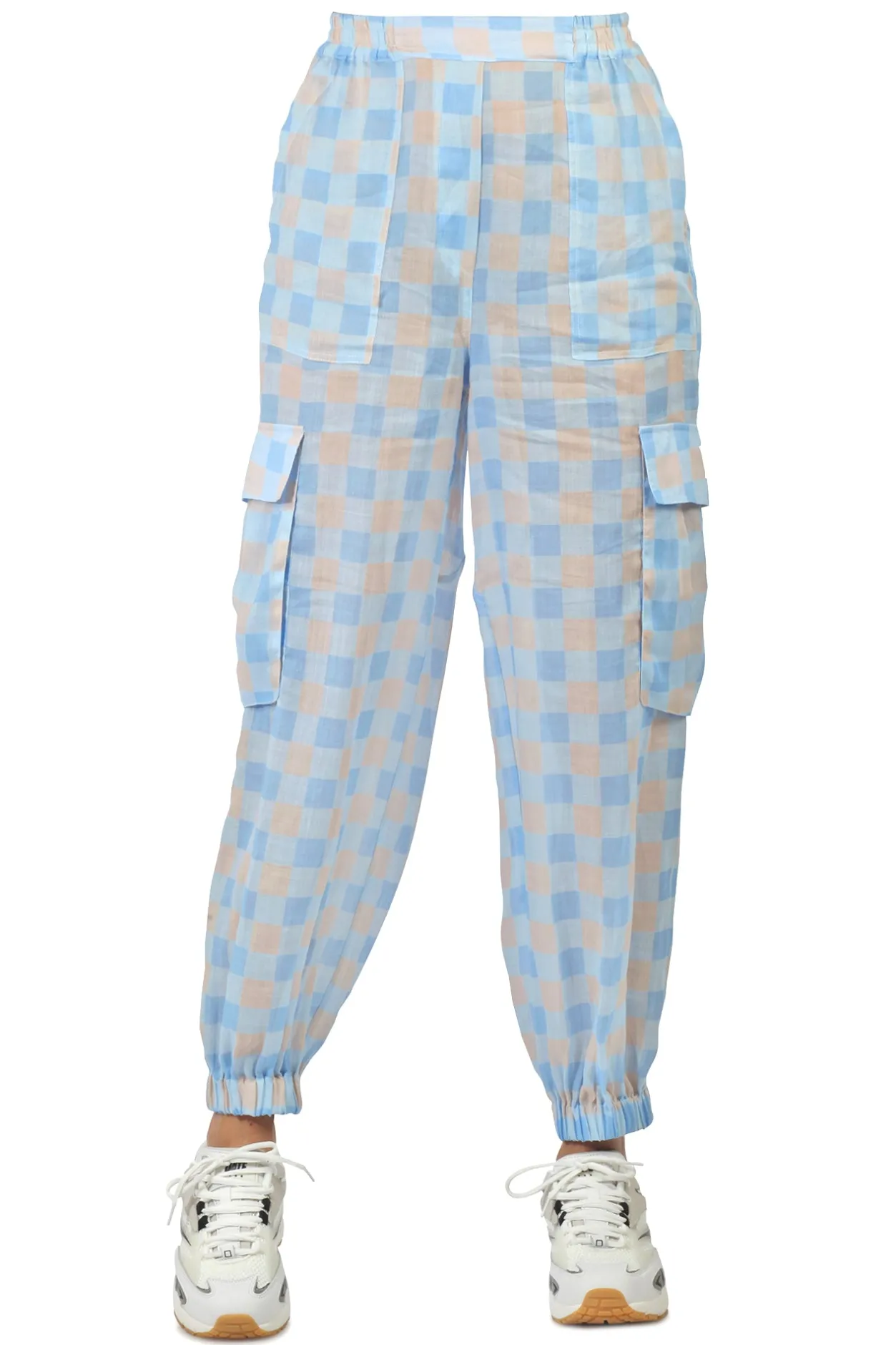 - Pantalone - 431792 - Fantasia Azzurro^Semi Couture Sale