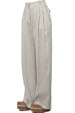 - Pantalone - 450783 - Bianco/Kaki^Semi Couture Online