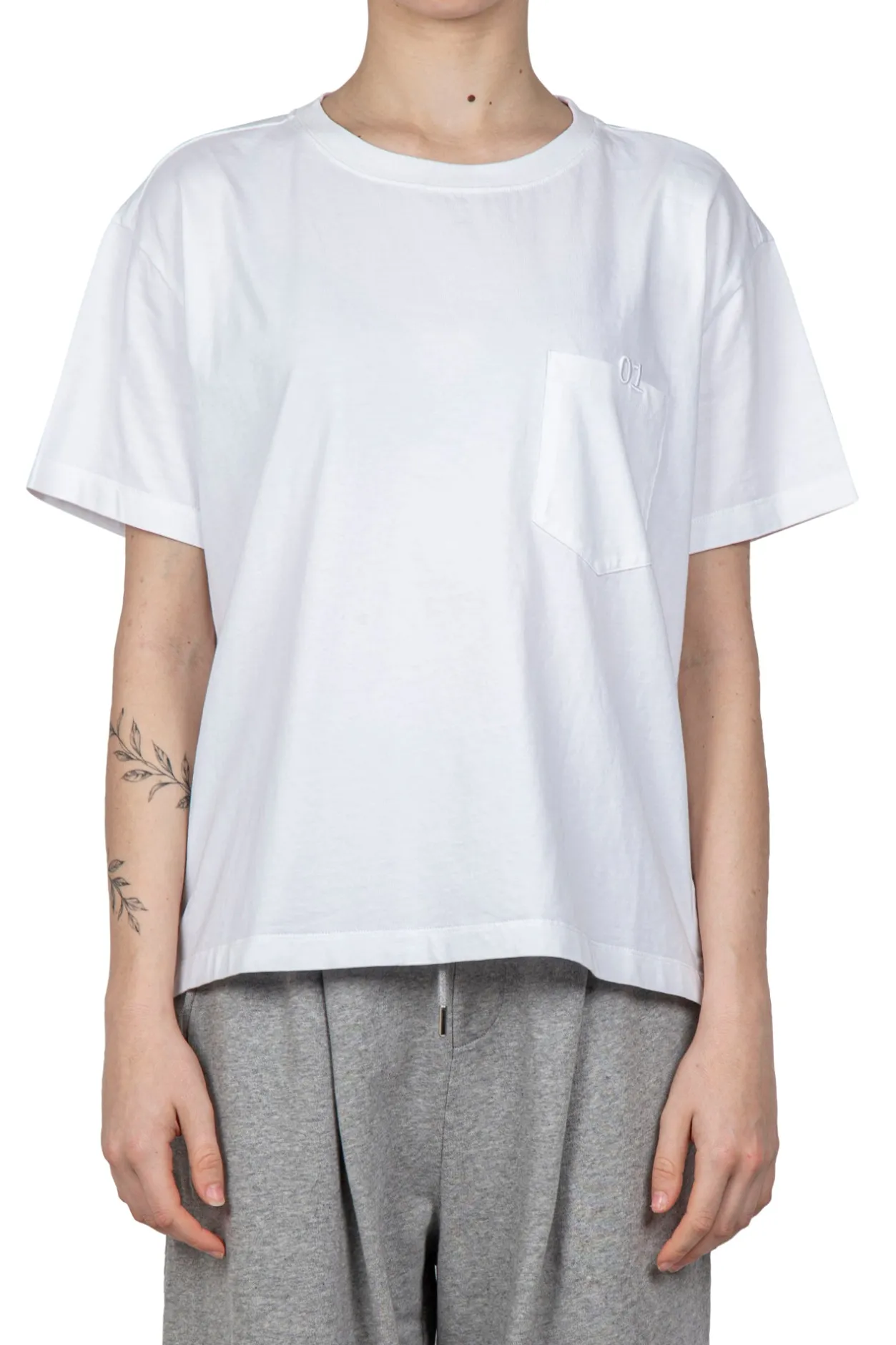 - T-shirt - 450818 - Bianco^Semi Couture Sale