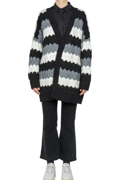 - Cardigan - 441922 - Nero/Panna^So Allure Clearance