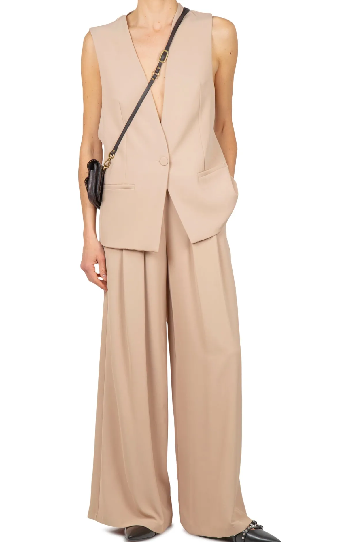 - Gilet - 450038 - Beige^So Allure Online