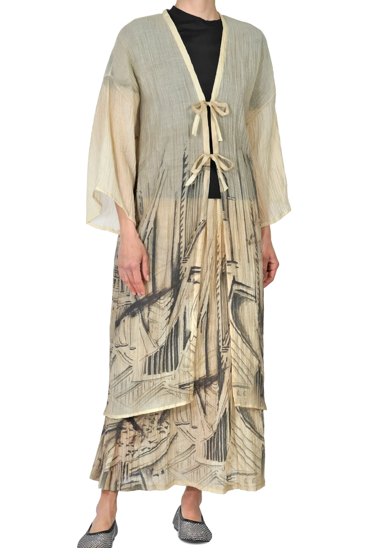 - Gonna - 451276 - Fantasia Beige^Souvenir New