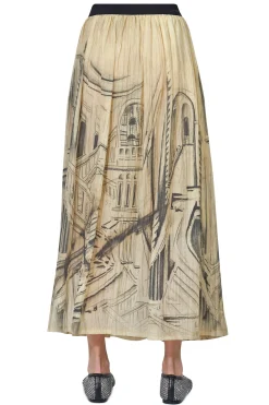 - Gonna - 451276 - Fantasia Beige^Souvenir New
