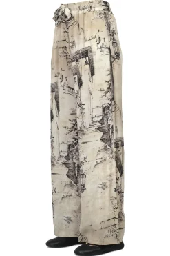- Pantalone - 451254 - Latte/Nero^Souvenir Online