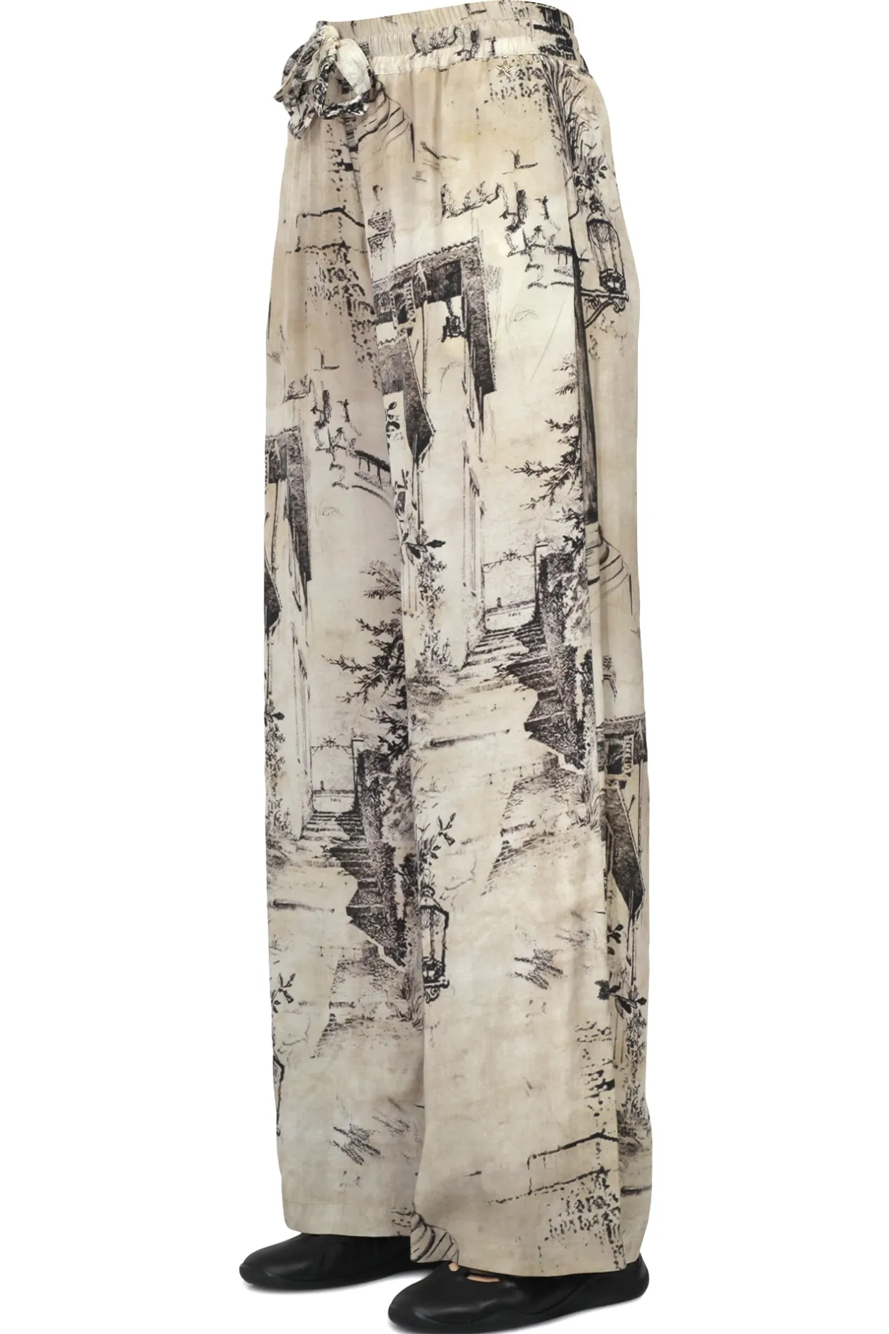 - Pantalone - 451254 - Latte/Nero^Souvenir Online