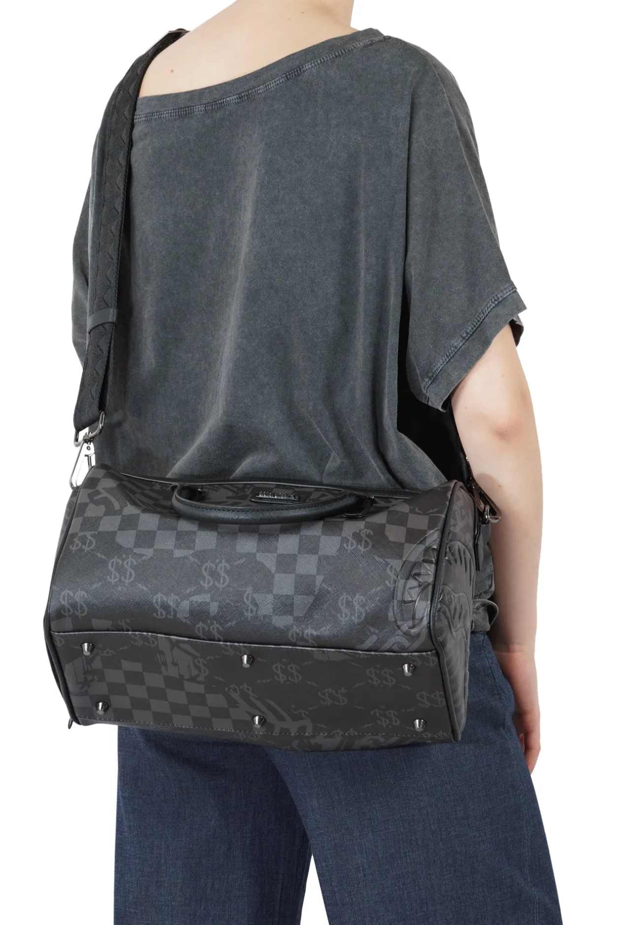- Borsa media - 451373 - Nero/Grigio^SPRAYGROUND Online
