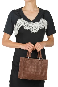- Borsa piccola - 451477 - Cioccolato^Tannerie Sale