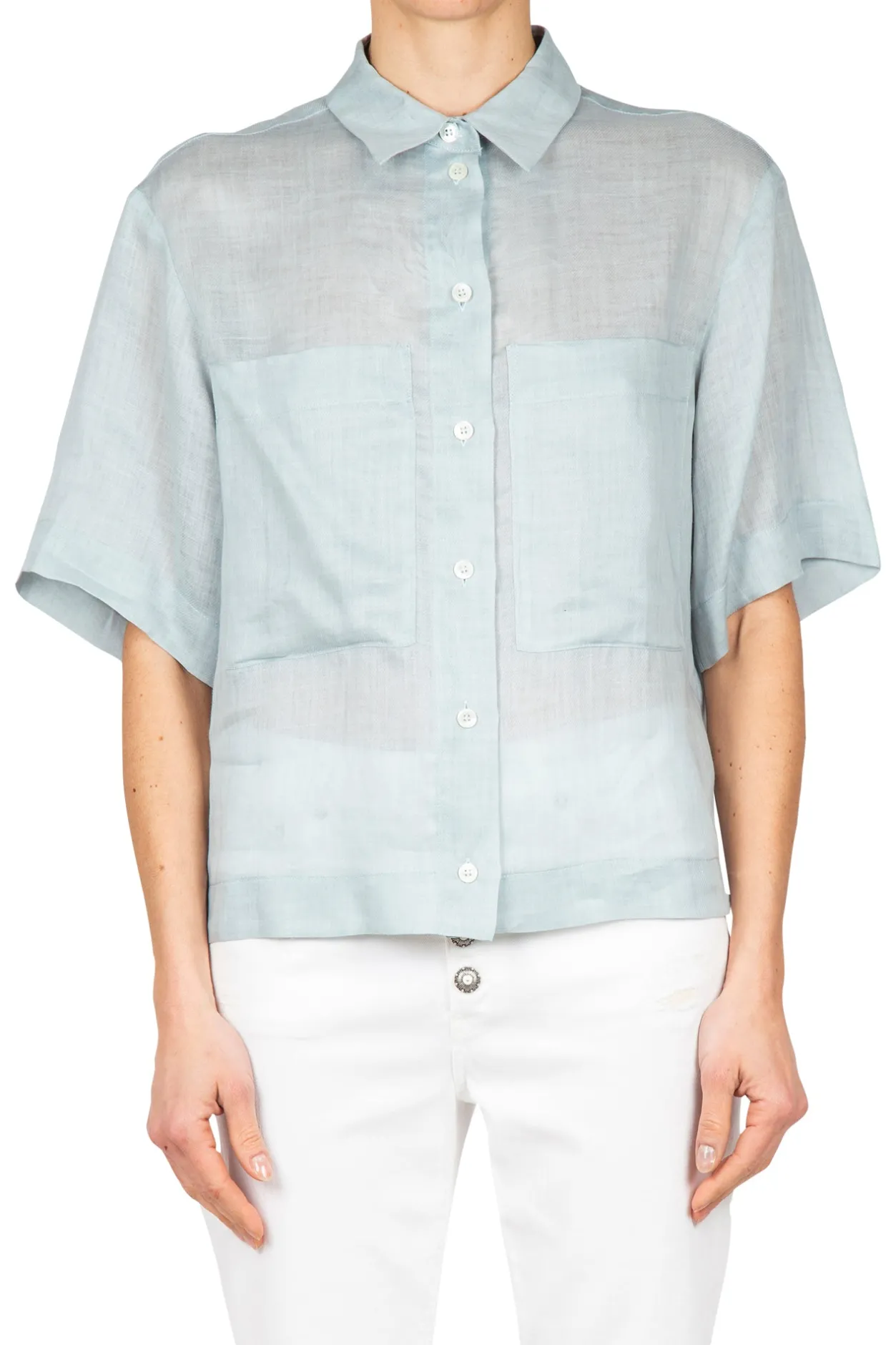 - Camicia - 450482 - Verde acqua^Tela Online