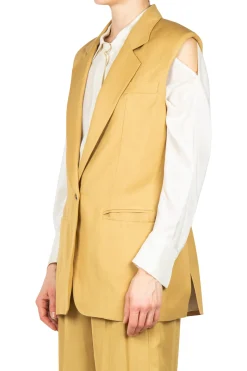 - Gilet - 450489 - Senape^Tela Clearance
