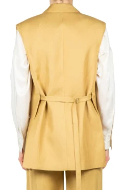 - Gilet - 450489 - Senape^Tela Clearance