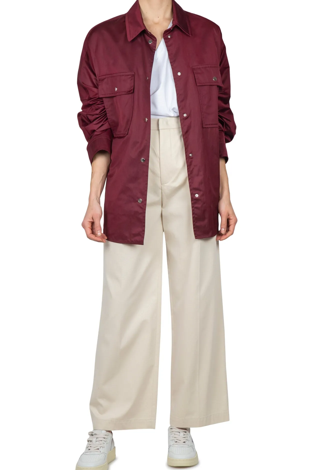 - Giubbotto - 450487 - Bordeaux^Tela Clearance