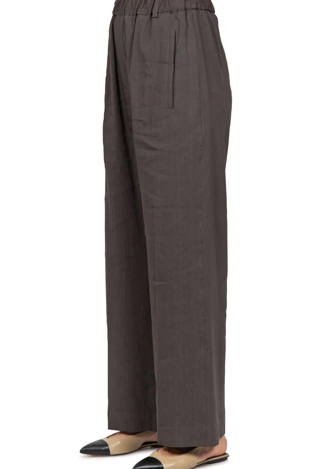 - Pantalone - 450492 - Cioccolato^Tela Fashion