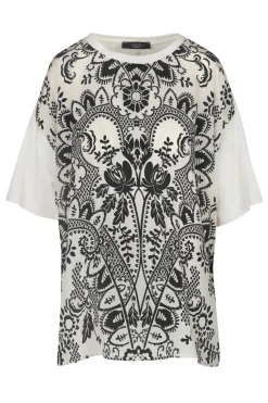 - T-shirt - 450457 - Panna/Nero^Weekend MaxMara Outlet